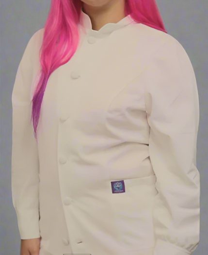Lab Coat with White Button